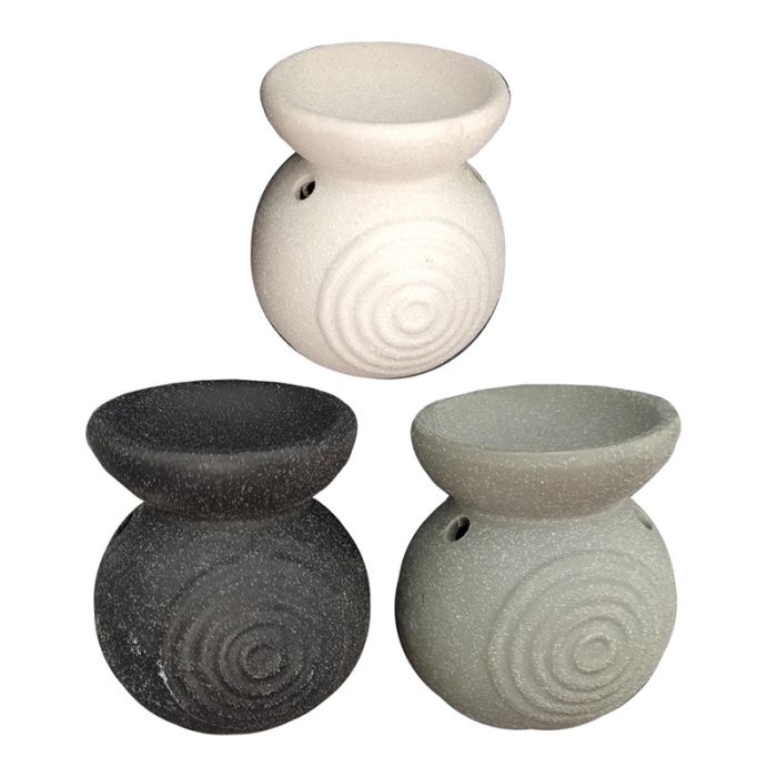 Eden Small Speckled Spiral Embossed Oil Burner