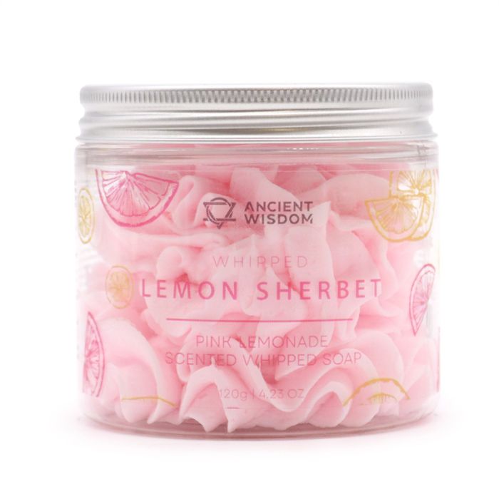Pink Lemonade Sherbet Whipped Soap Jar