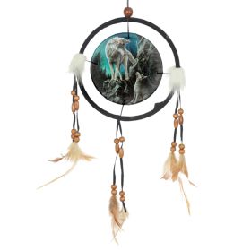Lisa Parker Guidance Wolf Design Dreamcatcher 16cm Lisa Parker Guidance Wolf Design Dreamcatcher 16cm