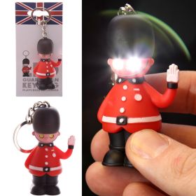 London Guardsman LED Keyring with Sound (Rule Britannia) London Guardsman LED Keyring with Sound (Rule Britannia)