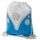 Volkswagen VW T1 Camper Bus Blue Drawstring Bag