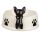 Dog Squad French Bulldog on Rim Ceramic Pet Food Water Bowl
