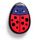 Adoramals Adorabugs Tilly the Ladybird Shaped Bamboo Hair Brush