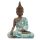 Thai Buddha, Brown, White & Turquoise Lotus