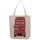 London Icons Red Routemaster Bus Reusable Zip Up Cotton Bag
