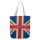 London Union Jack Flag Reusable Zip Up Cotton Bag