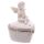 White Cherub Heart Shaped Pill Box