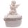 White Cherub Heart Shaped Pill Box