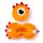 Relaxeazzz Orange Monstarz Monster Plush Travel Pillow & Eye Mask