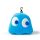 Relaxeazzz Pac-Man Blue Ghost Shaped Travel Pillow & Eye Mask