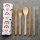 Somewhere Rainbow 100% Natural Bamboo Cutlery 6 Piece Set 
