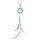 Mini Feather Dreamcatcher Key Ring with Beads
