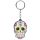 Day of the Dead Skull PVC Keyring