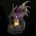 Dark Legends Dragon on Castle with LED Crystal