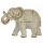 Brushed White & Gold Medium Thai Elephant Figurine