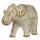 Brushed White & Gold Medium Thai Elephant Figurine