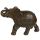 Peace of the East Dark Brushed Wood Effect Medium Thai Elephant Figurine