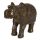 Peace of the East Dark Brushed Wood Effect Medium Thai Elephant Figurine