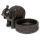 Peace of the East Wood Effect Elephant Tea Light Candle Holder