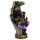Purple, Gold & Black Ganesh in Hand Lotus Tea Light Candle Holder