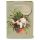 Kim Haskins Floral Cat in Plant Pot Green Gift Bag Medium