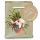 Kim Haskins Floral Cat in Plant Pot Green Gift Bag Small