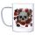 Skulls and Roses Glass Mug