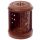 Sheesham Wood Carved Barrel Incense Cone Burner with Door