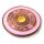 Mango Wood Round Painted Pink Flower Ashcatcher Incense Burner