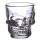 Set of 2 Skulls and Roses Glass Skull Shot Glasses (60ml)