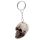 Skulls and Roses Skull Keyring