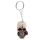 Skulls and Roses Skull Keyring