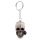 Skulls and Roses Skull Keyring