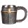 Decorative Medieval Helmet & Chain Mail Tankard