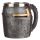 Decorative Medieval Helmet & Chain Mail Tankard