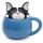 Dog Squad French Bulldog Peeping Lid Ceramic Lidded Animal Mug