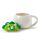 Adoramals Green Dinosaur Peeping Lid Ceramic Lidded Animal Mug