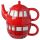 Routemaster Bus Ceramic Teapot & Cup Set for 1