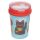 Maneki Neko Lucky Cat Reusable Lunch Pot / Snack Pot with Spork 500ml