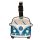 Volkswagen VW T1 Camper Bus Blue PVC Luggage Tag