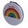 Somewhere Rainbow Leatherette Compact Mirror