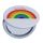 Somewhere Rainbow Leatherette Compact Mirror