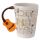 Guitar with Sheet Music Decal Ceramic Shaped Handle Mug