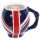 UK Flag Skull Head Ceramic Shaped Mug