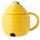Beehive Shaped Ceramic Mug with Lid