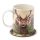 Wild Stag Christmas Porcelain Mug & Coaster Set