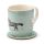 Willow Farm Horses Porcelain Mug & Coaster Set