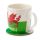 Wales Welsh Dragon Cymru Porcelain Mug & Coaster Set