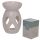 Eden White Simple Tear Drop Cut-Out Ceramic Oil & Wax Burner