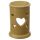 Eden Tall Ceramic Oil & Wax Burner with Heart Cut-out